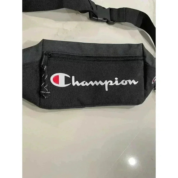 Champion Black Crossbody Fannypack/ Belt Bag Supreme Style - Picture 2 of 6
